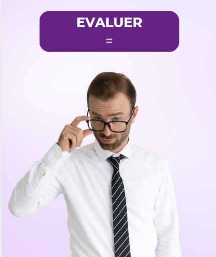 Manager ajustant ses lunettes symbolisant l’évaluation des compétences comportementales en entreprise